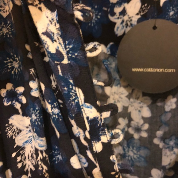 Blue Floral Romper - Picture 3 of 6